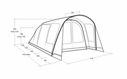 Tenda A Tunnel Gonfiabile Outwell Hayward Lake 4ATC 4 Persone -Outwell Negozio 789701 5206559